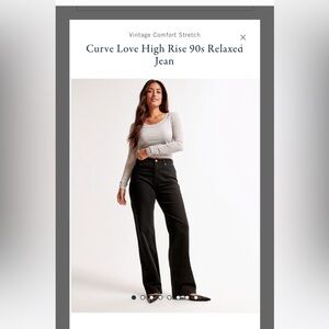 Abercrombie and Fitch Love High Waist, Relaxed Fit Jeans